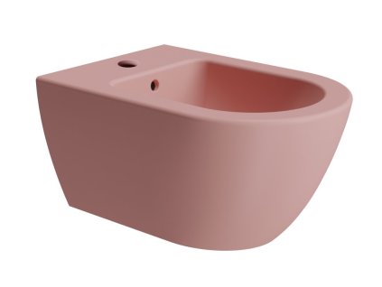 PURA bidet závesný 36x55cm, blush mat