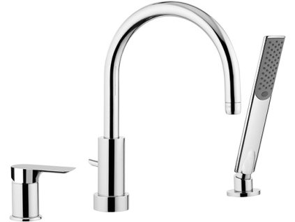 Trojotvorová vaňová batéria ARNO 0707 - nikel brúsený matný