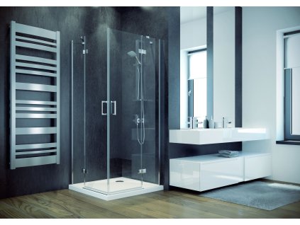 Štvorcový sprchovací kút VIVA 195R (Varianta Rozmer A - 80 cm)