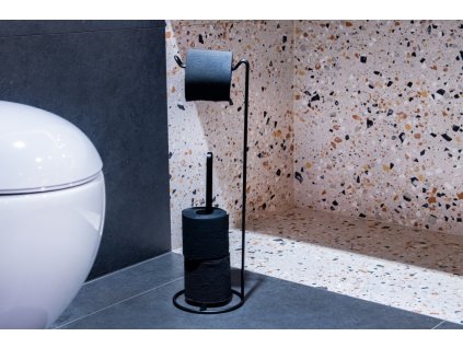 droteny drziak toaletneho papiera cierna farba