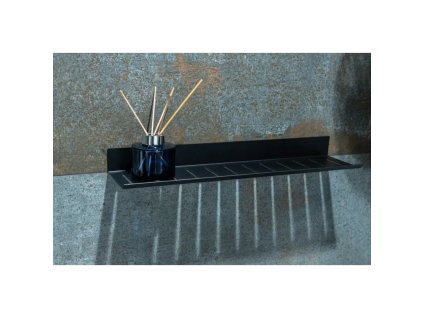 kovova policka na nalepenie 3m 495x12x46 cm cierna farba