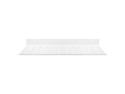 Kovová polička na nalepenie 3M, 49,5x12x4,6 cm, biela farba