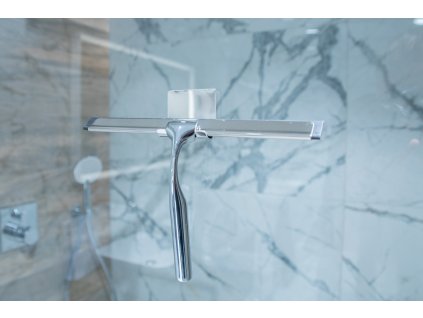 stierka na sklenene sprchove kuty kov chrom