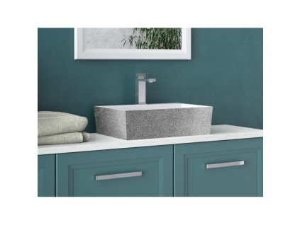 umyvadlo na dosku vera glam strieborna