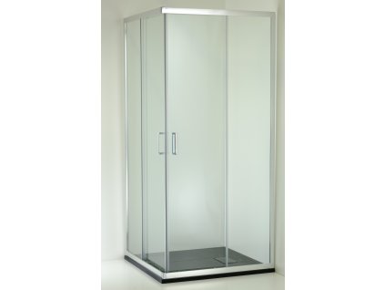 Sprchovací kút BARCELONA PLUS QUADRATO (Varianta Farba rámu - Chróm/Leštený hliník (ALU), Rozmer A - 90 cm, Rozmer B - 90 cm, Smer zatvárania - Univerzálna Ľavé / Pravé, Výplň …)