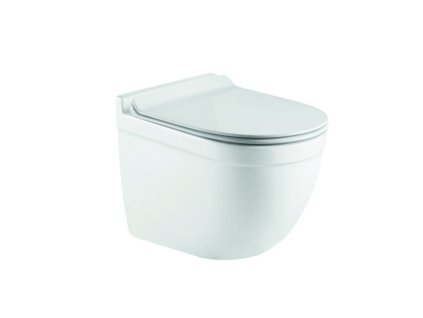 Závesné WC OVALE RIMLESS so SLIM sedadlom Soft-close