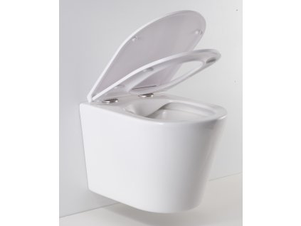 Závesné WC OVALE BASSO RIMLESS - bez sedátka