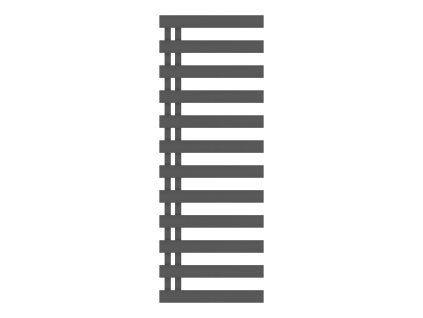 Kúpeľňový radiátor EDINBURGH antracit (Varianta Farba - Antracit, Odporúčaná vykurovacia tyč (W) - 300 W, Rozmer A - 40 cm, Rozmer C - 70 cm, Skutočný rozmer radiátora (v mm) …)
