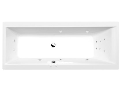 CLEO hydromasážna vaňa, 170x75x48cm, Attraction Hydro, chróm