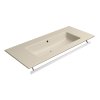 PURA keramické umývadlo Slim 102x46cm, bez otvoru, creta mat