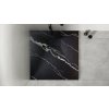 Štvorcová sprchová vanička VEXO MARBLE - čierna (Varianta Farba - Čierna , Nožičky k vani - Bez nožičiek, Rozmer A - 80 cm, Rozmer B - 80 cm)