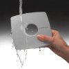 X-MART 10 kúpeľňový ventilátor axiálny, 15W, potrubie 100mm, nerez mat