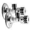 MULTITURN rohový ventil 1/2"x3/8“, pár, chróm
