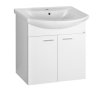 ZOJA umývadlová skrinka 61,5x74x32,5cm, 2x dvierka, biela