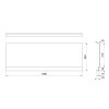 DEEP PLAIN NIKA panel, 100x36cm