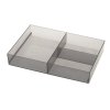 Organizér 202x50x302 mm, plast, dymová
