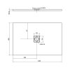 FLEXIA sprchová vanička z liateho mramoru s možnosťou úpravy rozmeru 120x80cm