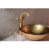 FIANNA sklenené umývadlo na dosku Ø 42 cm, bronz
