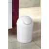 Odpadkový kôš výklopný, 5l, plast, biela