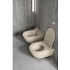 PURA závesná WC misa, Swirlflush, 36x55cm, creta dual-mat