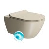 PURA závesná WC misa, Swirlflush, 36x55cm, creta dual-mat