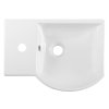 LITOS keramické umývadlo rohové, 45x32cm, batéria vľavo, biela
