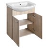 ZOJA umývadlová skrinka 61,5x74x32,5cm, dub platin, 2x dvierka