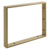 Podperná konzola 350x280x40mm, lakovaná oceľ, zlatá matná