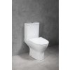DARIO RIMLESS WC kombi misa s nádržkou, spodný/zadný odpad, biela