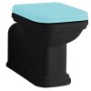 WALDORF WC misa 37x65cm, spodný/zadný odpad, čierna mat