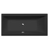 CLEO obdĺžniková vaňa 160x75x48cm, čierna mat