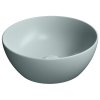 PURA keramické umývadlo na dosku, piemer 32cm, ghiaccio mat
