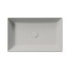KUBE X keramické umývadlo na dosku 60x37cm, cenere mat