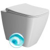 NUBES WC misa stojaca, Swirlflush, 35x52cm, spodný/zadný odpad, biela dual-mat