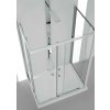 Obdĺžnikový sprchovací kút ROMA (Varianta Farba rámu - Hliník leštený, Rozmer A - 120 cm, Rozmer B - 80 cm, Rozmer C - 190 cm, Smer zatvárania - Univerzálna Ľavé / Pravé…)