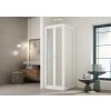 Sprchová zástena DOMINO (Varianta Farba rámu - Biela, Rozmer A - 95 cm, Rozmer C - 185 cm, Smer zatvárania - Univerzálna Ľavé / Pravé, Výplň - Polystyrol 2,2 mm …)