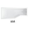 Asymetrická vaňa ESTE (Varianta Nožičky k vani - Bez nožičiek, Rozmer vane - 150 × 75 cm, Spôsob prevedenia - Ľavé)