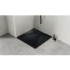 Štvorcová sprchová vanička VEXO - čierna (Varianta Farba - Čierna , Nožičky k vani - Bez nožičiek, Rozmer A - 80 cm, Rozmer B - 80 cm)