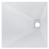 Štvorcová sprchová vanička VEXO - biela (Varianta Farba - Biela, Nožičky k vani - Bez nožičiek, Rozmer A - 80 cm, Rozmer B - 80 cm)