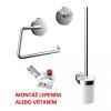 EMCO Round, Set doplnkov (WC kefa, držiak toal. papiera, háčik)
