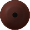 BANERA ROUND umývadlo na dosku, liaty mramor, priemer 39cm, hnedá mat