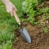 70100292 carbon steel transplating trowel in use landscape kent and stowe 70100292