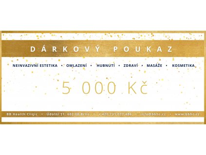 Dárkový voucher 5000 Kč