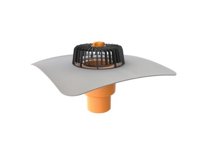 TOPWET Strešná vpusť s integrovanou PVC manžetou - zvislá