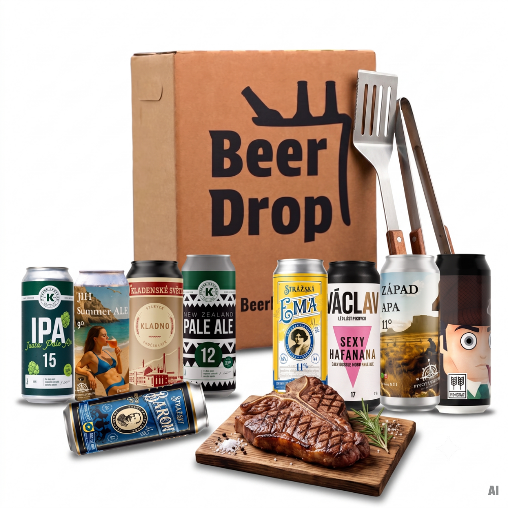 Devět piv v balíčku Grilovací BeerDrop
