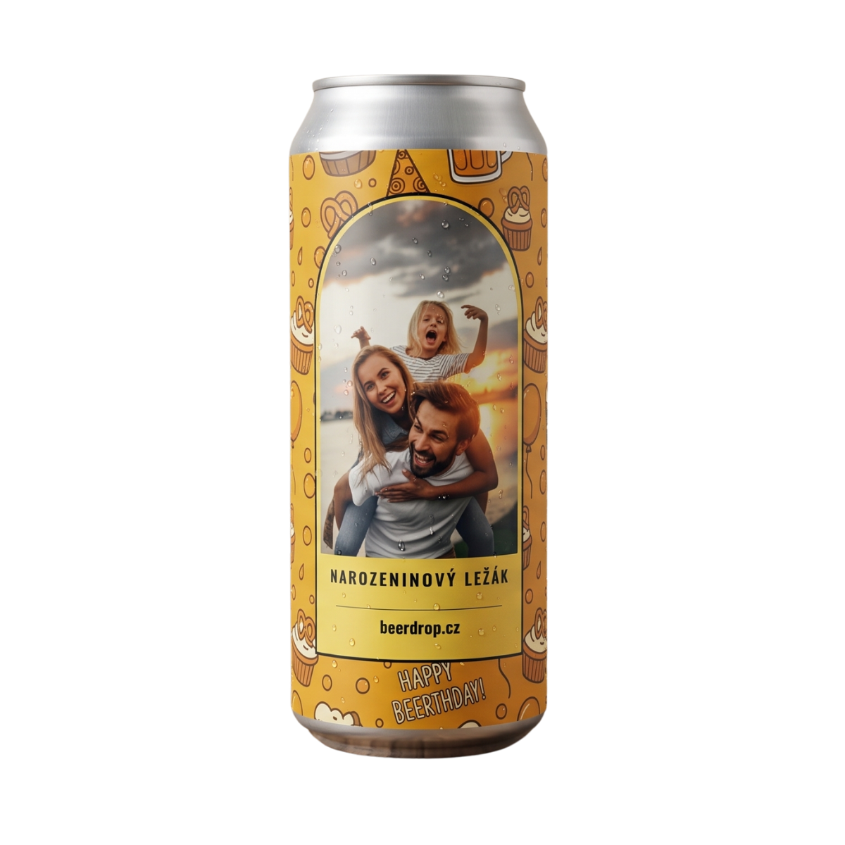 Narozeninové pivo BeerDrop s vlastní fotografií