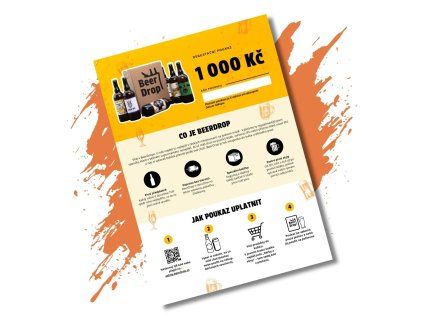 BeerDrop Degustační poukaz - 1 000 Kč