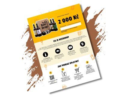 BeerDrop Degustační poukaz - 2 000 Kč