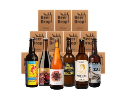 BeerDrop Dárkové Pivní Předplatné z Minipivovarů na 12 měsíců
