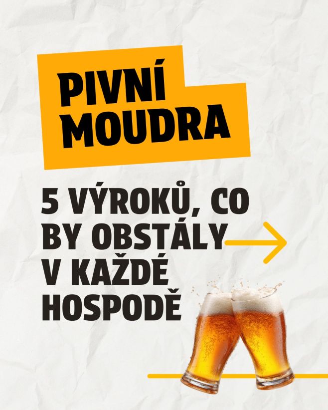 Pivo není jen nápoj. Je to životní filozofie. 🍻 Za stovky let u půllitrů vznikla spousta mouder. Některá jsou hluboká....